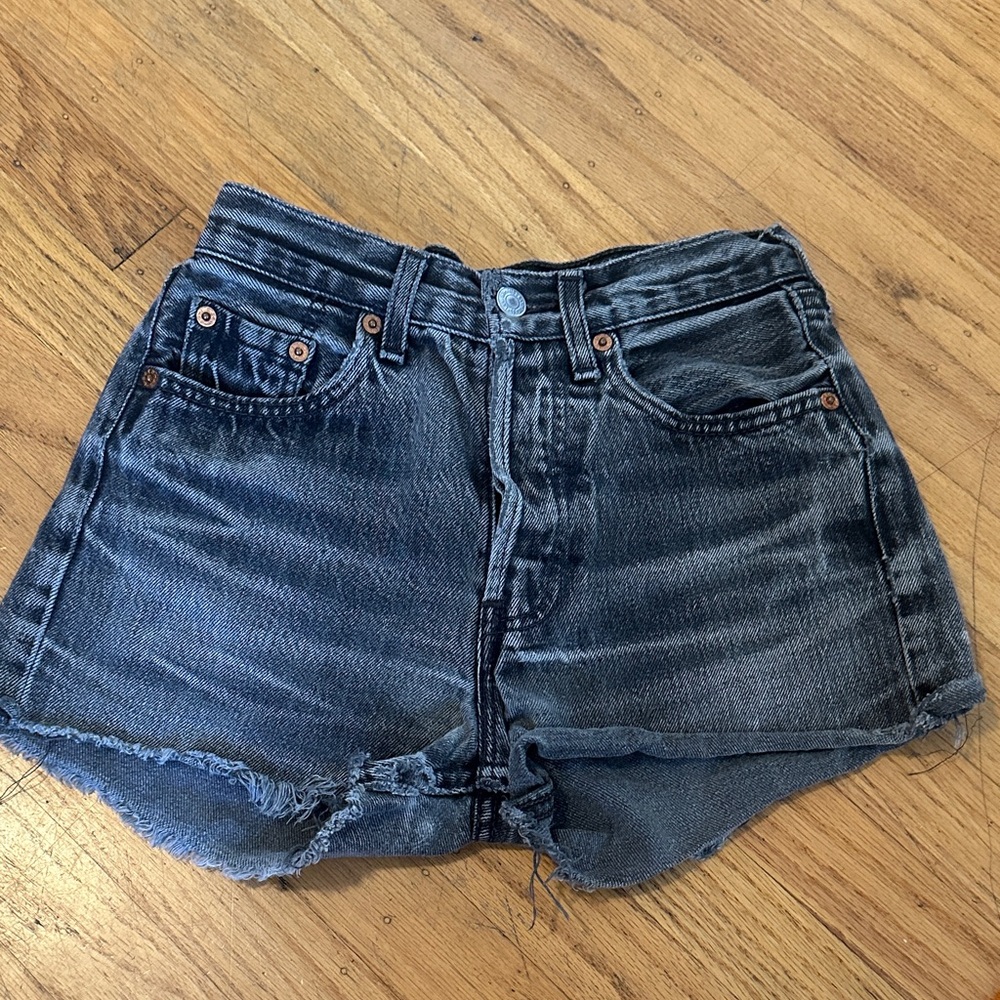 Levi's 501 Dark Wash Jean Shorts